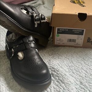 Dr. Martens Black Pebbled Leather Mary Janes